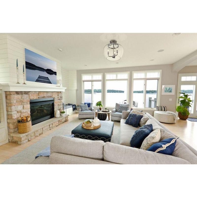 Z-Lite Joliet 3 - Light Semi-Flush Mount in  Olde Brass