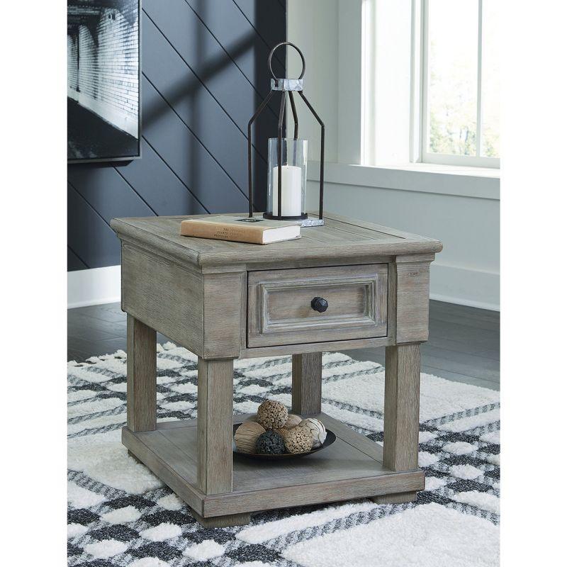 Signature Design by Ashley Casual Moreshire End Table, Light Brown