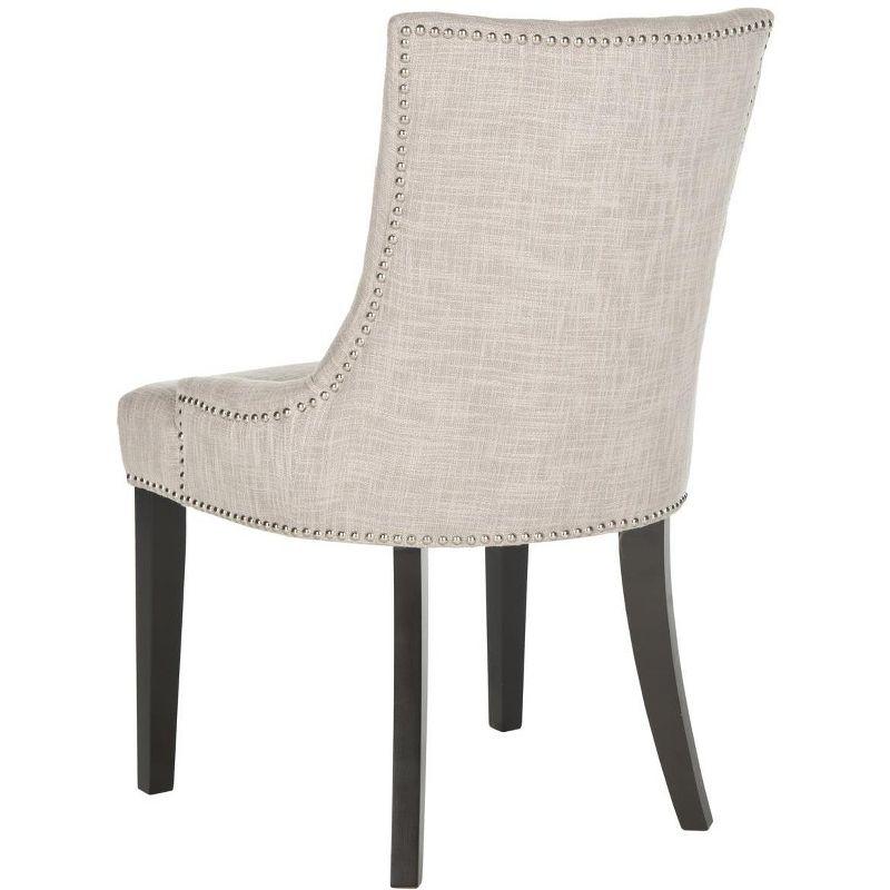 Lester 19''H Dining Chair (Set of 2)  Silver Nail Heads - Grey - Safavieh.