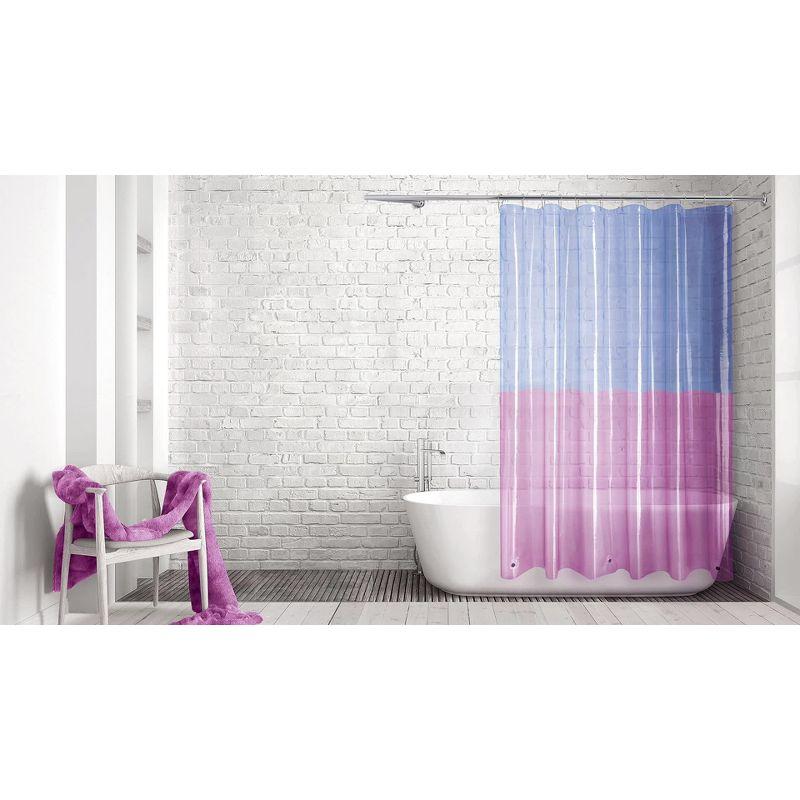 Allure Home Creations Savannah Shower Curtain: PEVA Material, Buttonhole Top, Easy to Clean