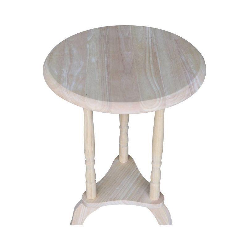 Round Plant Table Unfinished - International Concepts