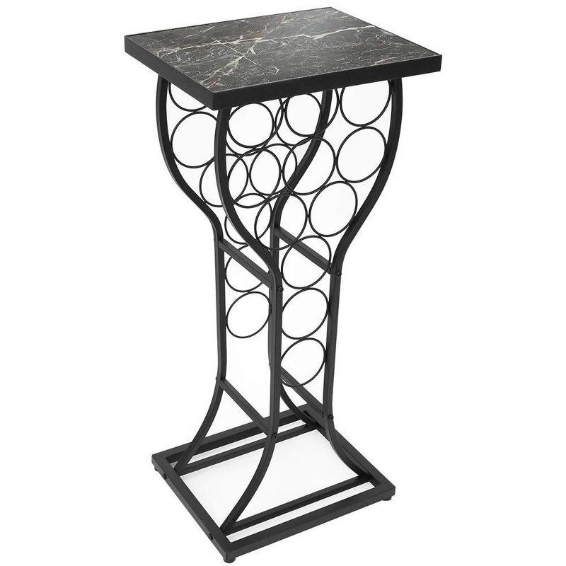 Sorbus 11 Bottle Marble Wine Rack Console Table