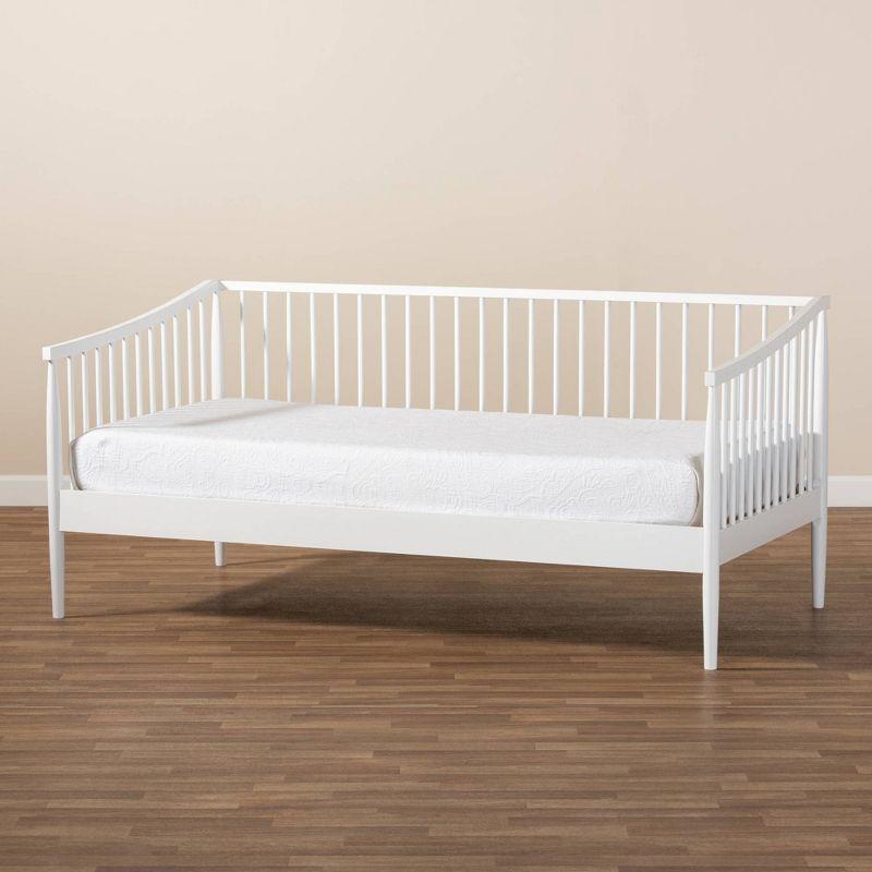 Twin Renata Wood Spindle Daybed White - Baxton Studio