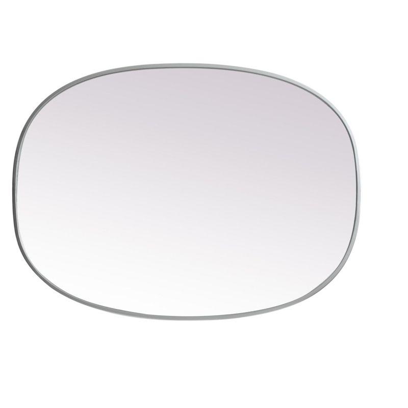 Sabine Metal Curved Oval Wall Mirror
