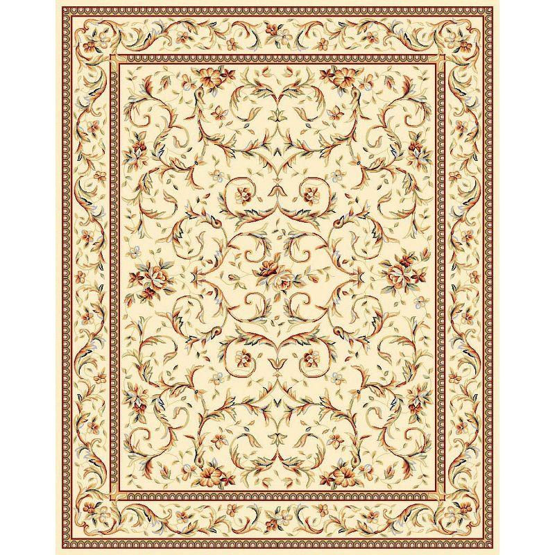 Lyndhurst LNH322 Power Loomed Area Rug - Ivory/Ivory - 8'x11' - Safavieh