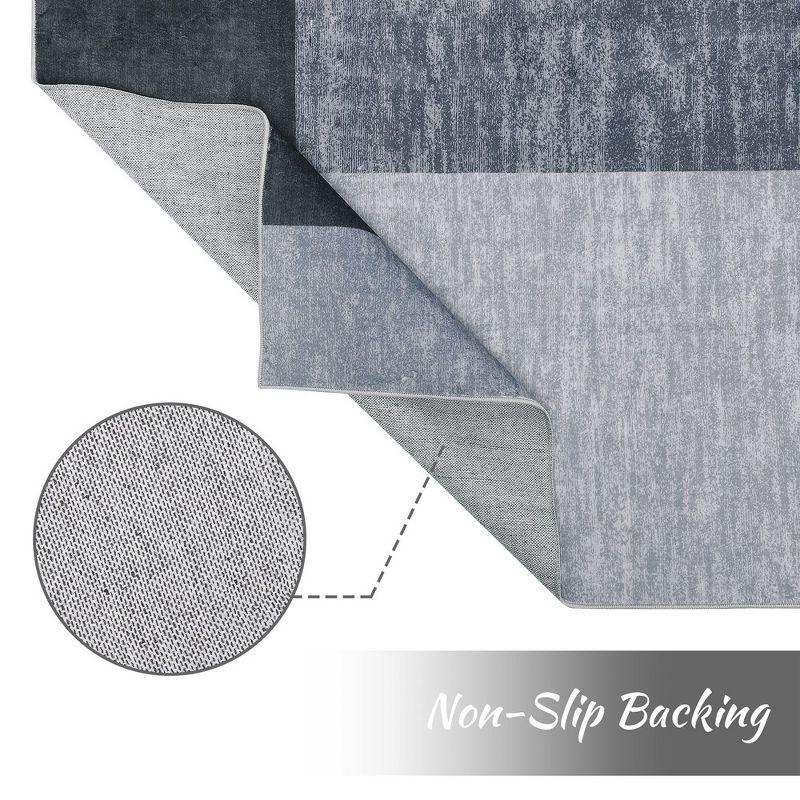 Modern Geometric Area Rug Machine Washable Rugs for Living Room Bedroom