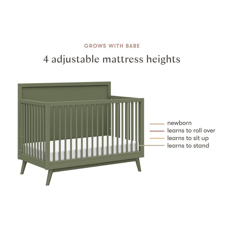 Palma 4-in-1 Convertible Crib with Toddler Bed Conversion Kit