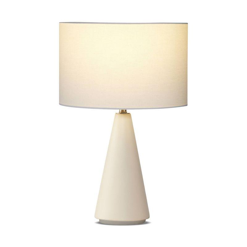 Brightech Nathaniel Cement Modern Contemporary (Includes LED Light Bulb) Standard Table Lamp Beige/Cream