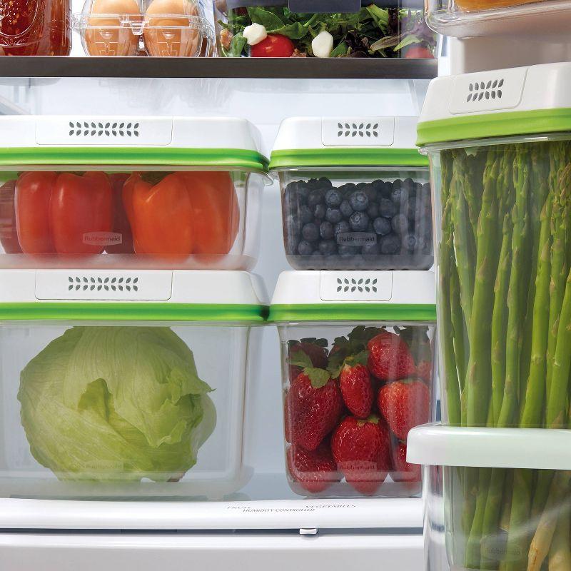 Clear BPA-Free Plastic Produce Saver Bowl Set