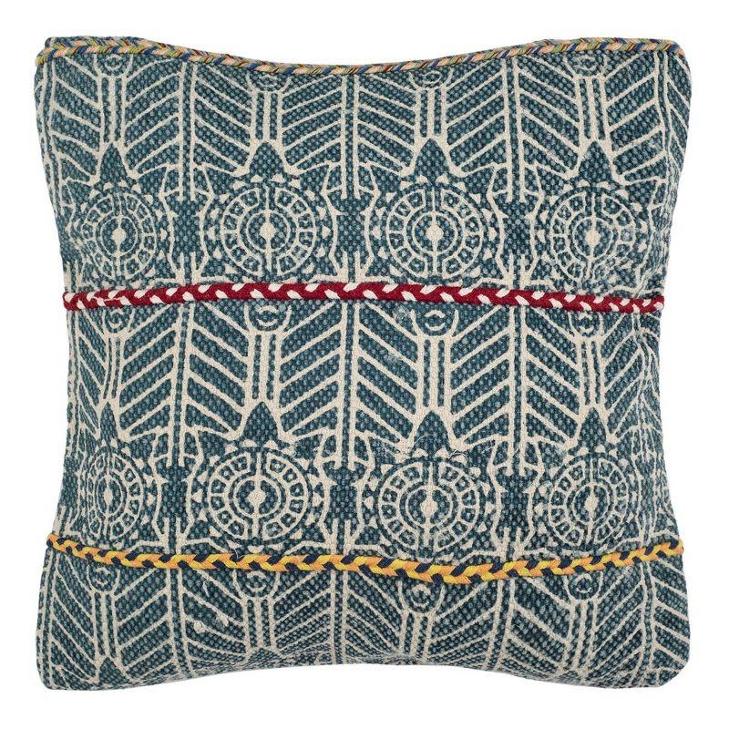 Safavieh Larren Embroidered Cotton Throw Pillow