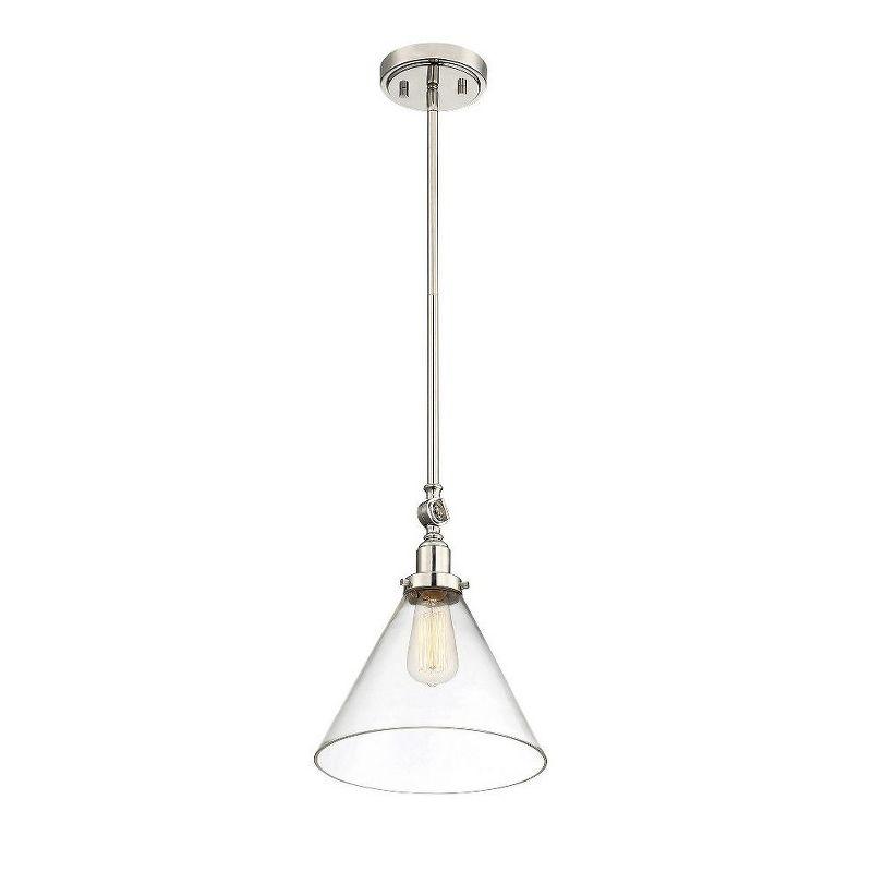 Savoy House Drake 1 - Light Pendant in  Polished Nickel