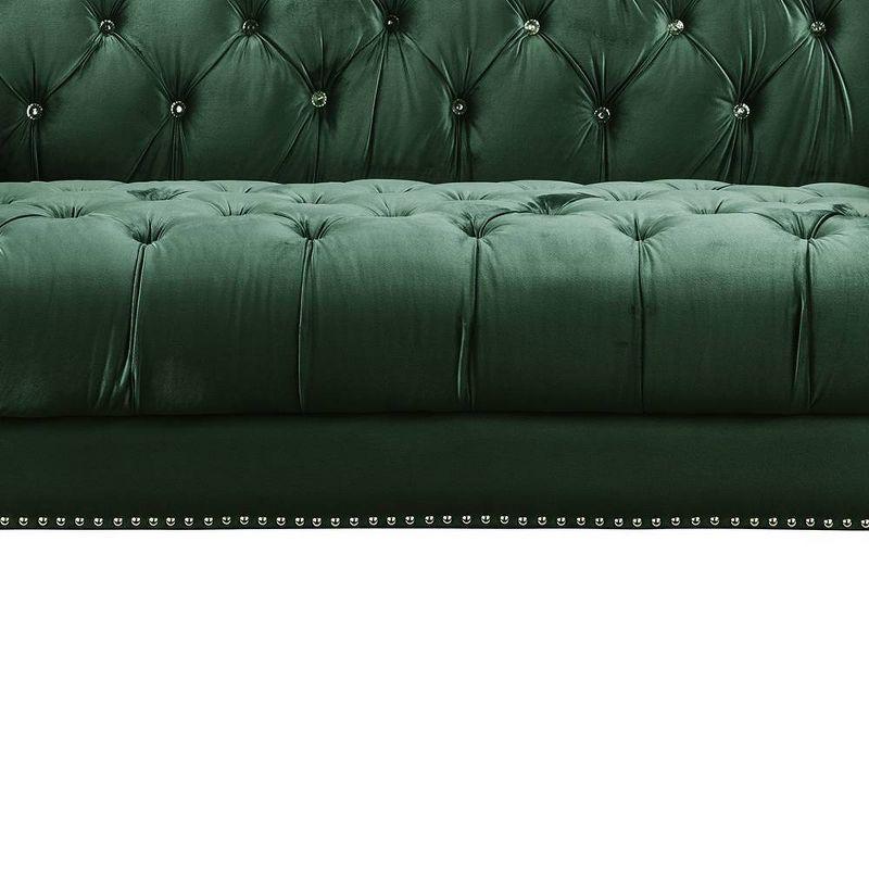 76&#34; Iberis Sofa Green Velvet - Acme Furniture