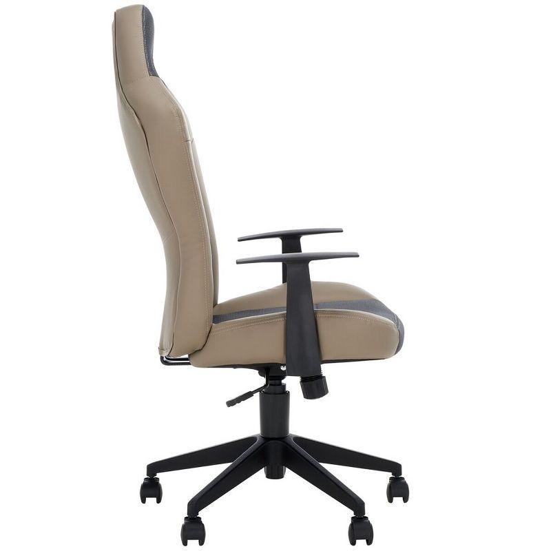 Belinda Desk Chair - Black/Grey - Safavieh