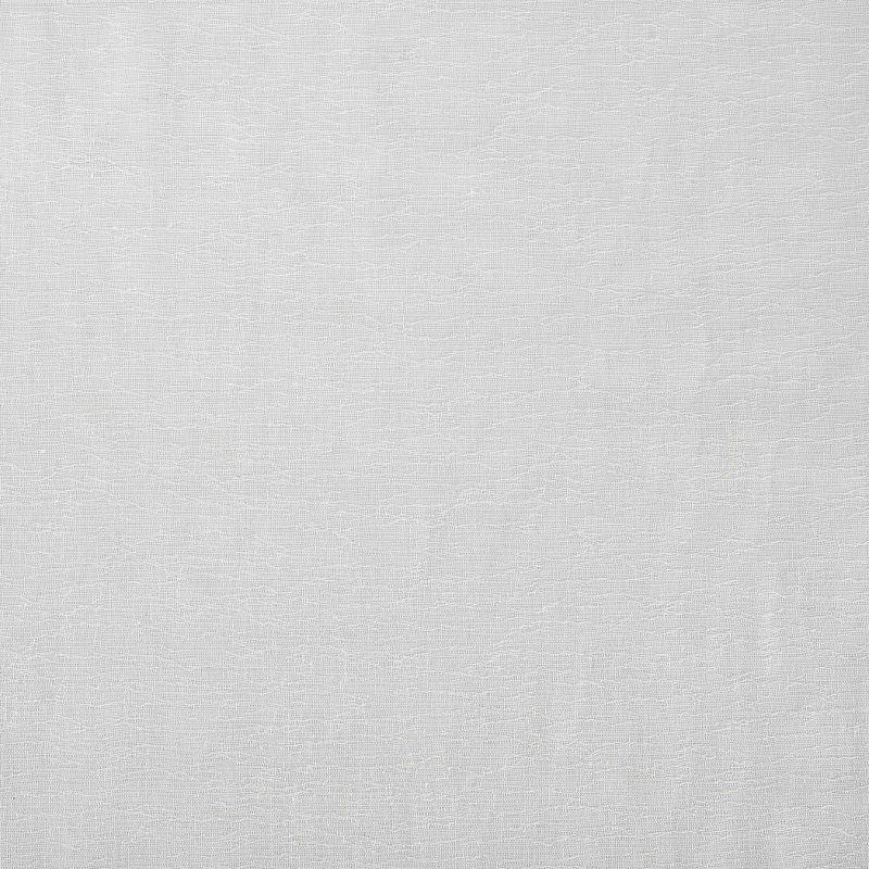 63"x52" Crushed Texture Anti-Dust Sheer Curtain Panel White - Clean Window: Modern Linen Slub Rod Pocket