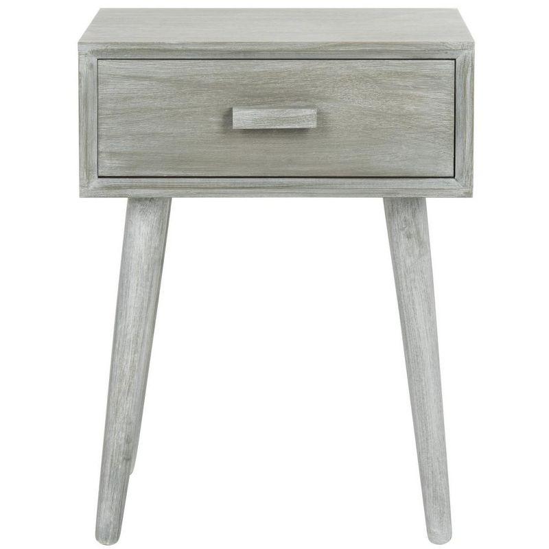 Lyle 1 Drawer Side Table - SlateGrey - Safavieh.