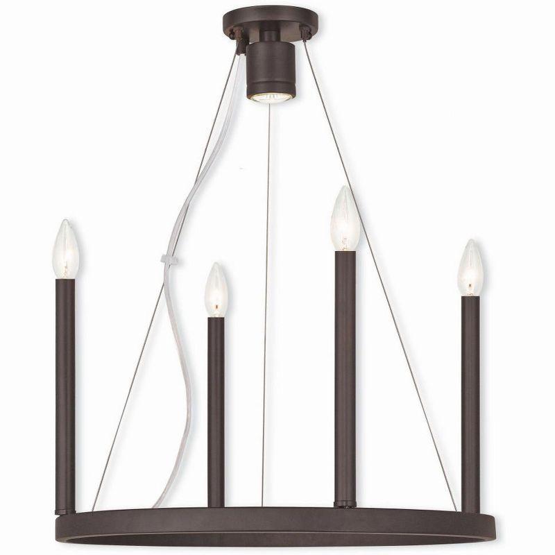 Livex Lighting Alpine 4 - Light Chandelier in  Bronze