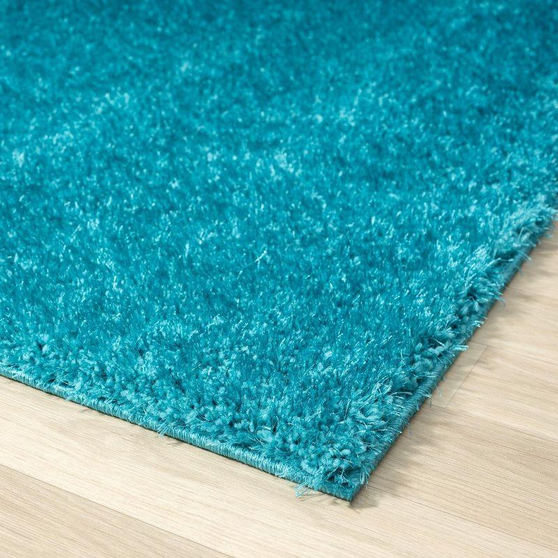 Luxe Weavers Plush Collection  Modern Shag Solid Area Rug