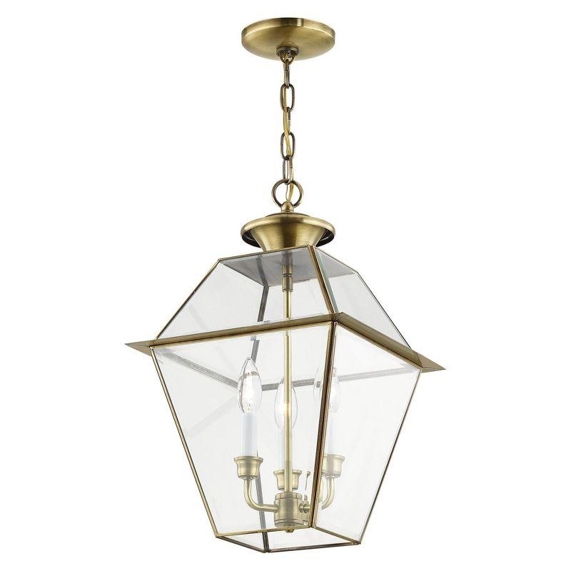 Livex Lighting Westover 3 - Light Pendant in  Antique Brass