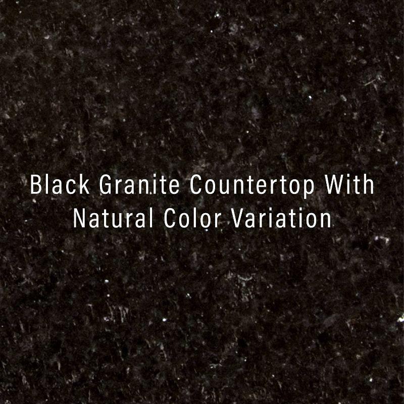 Cambridge Black Granite Top Full Size Kitchen Island/Cart Mahogany - Crosley: With Cabinets, Spice Rack, Towel Holder