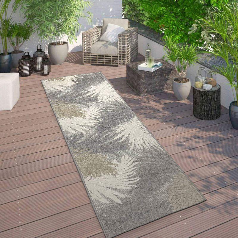 World Rug Gallery Tropical Floral Indoor/Outdoor Area Rug