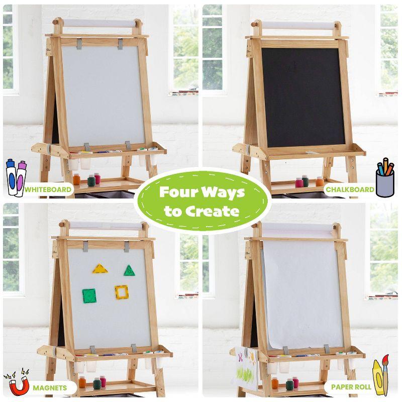 Little Partners Deluxe Learn "N Play Natural Art Center Easel
