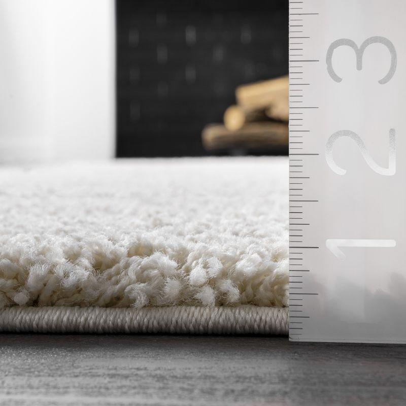 Nuloom Carolyn Abstract 8x11 Shag Indoor Area Rug for Living Room Bedroom Dining Room Nursery, Cream/Beige