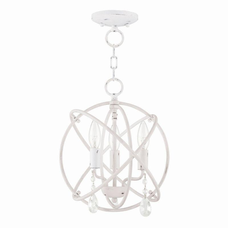 Livex Lighting Aria 3 - Light Chandelier in  Antique White