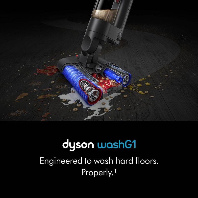 Dyson WashG1 Wet Cleaner Matte Black/Blue: Bagless, Battery-Powered, 4 Speeds, Hardwood & Hard Floor, 2-Year Warranty