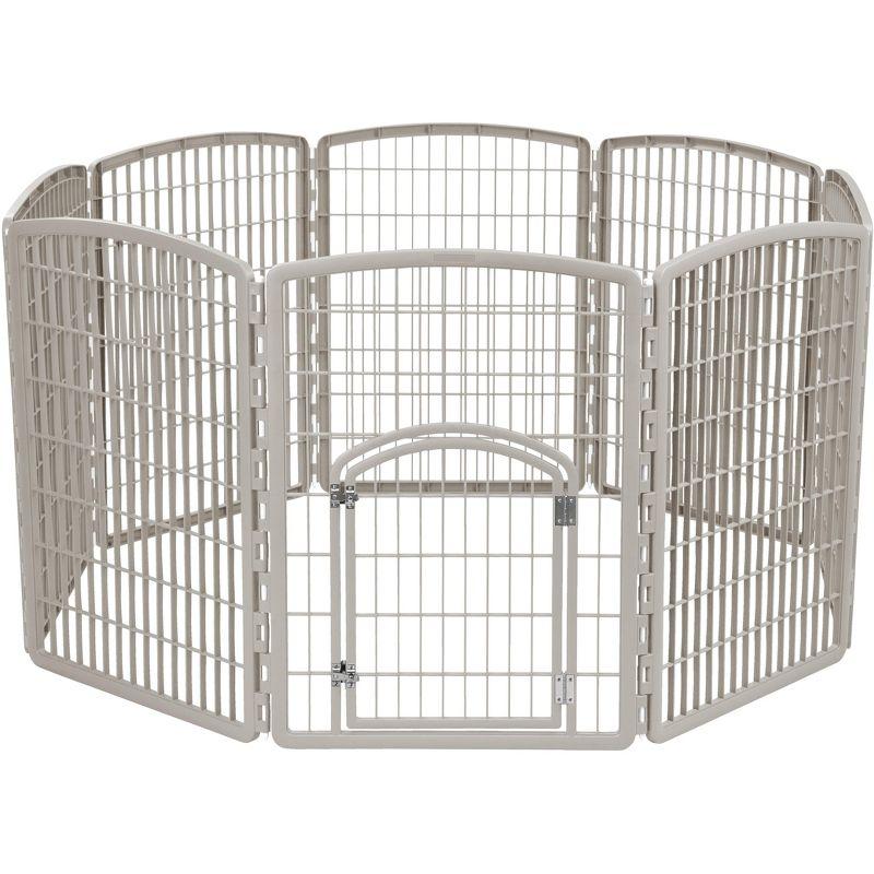 34.25'' H 8 Panel Exercise Pen With Door