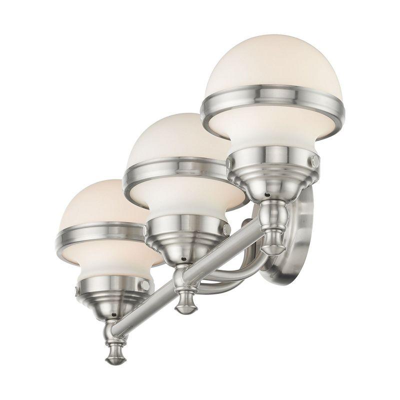 Livex Lighting Oldwick 3 - Light Vanity in  Brushed Nickel