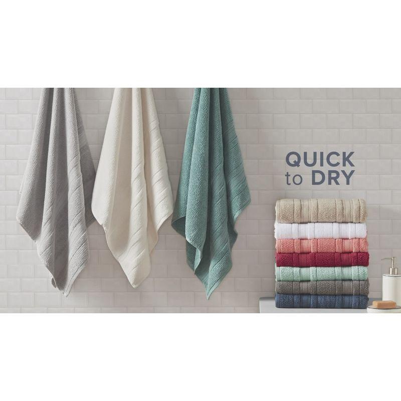 Madison Park Essentials Super Soft Cotton Quick Dry Bath Towel 6 Piece Set