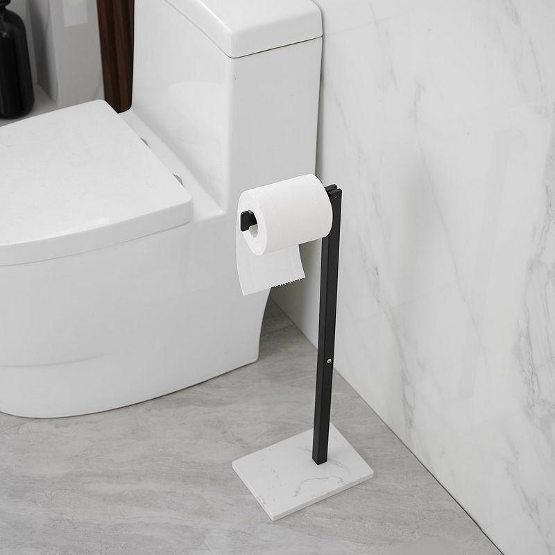 Free Standing Toilet Paper Holder with Weighted Base