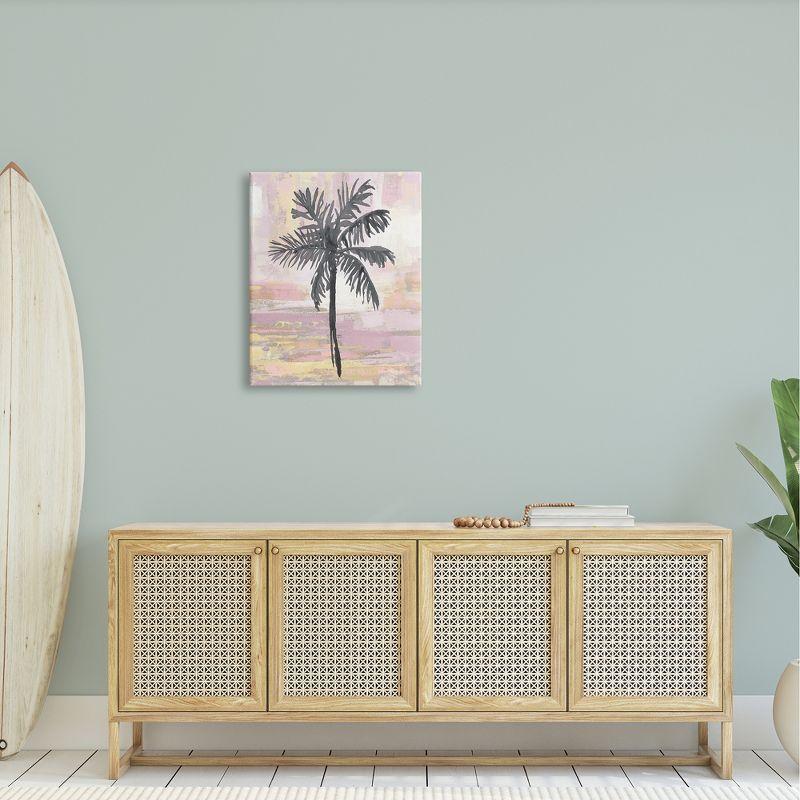 " Pastel Pink Palm Tree Tropical Abstract Design " by Kristen Dew