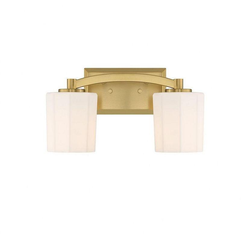 Savoy House Whitney 2 - Light Vanity in  Warm Brass