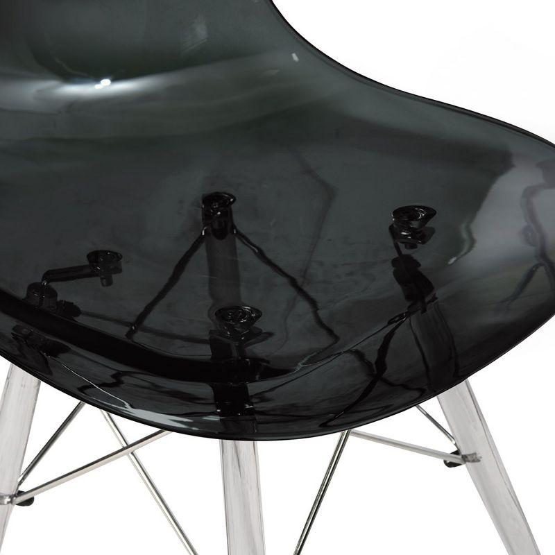 George Oliver Karen Modern Dining Side Chair with Acrylic Base (Set of 2)