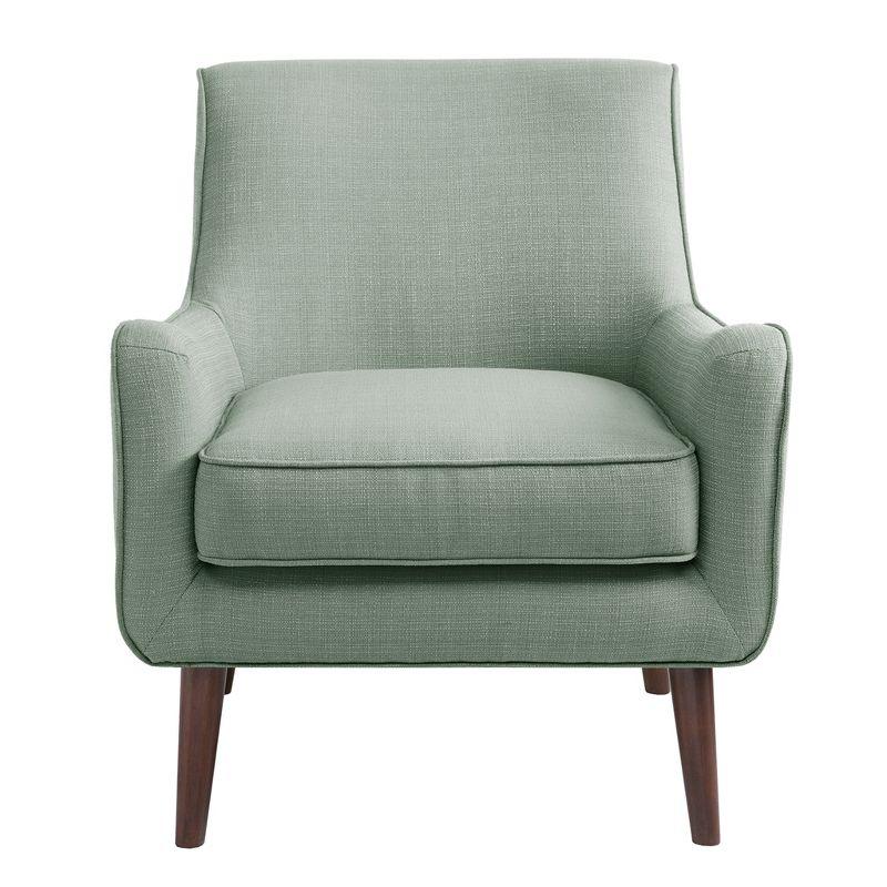 Liam Seafoam Mid-Century Accent Chair with Espresso Wooden Legs