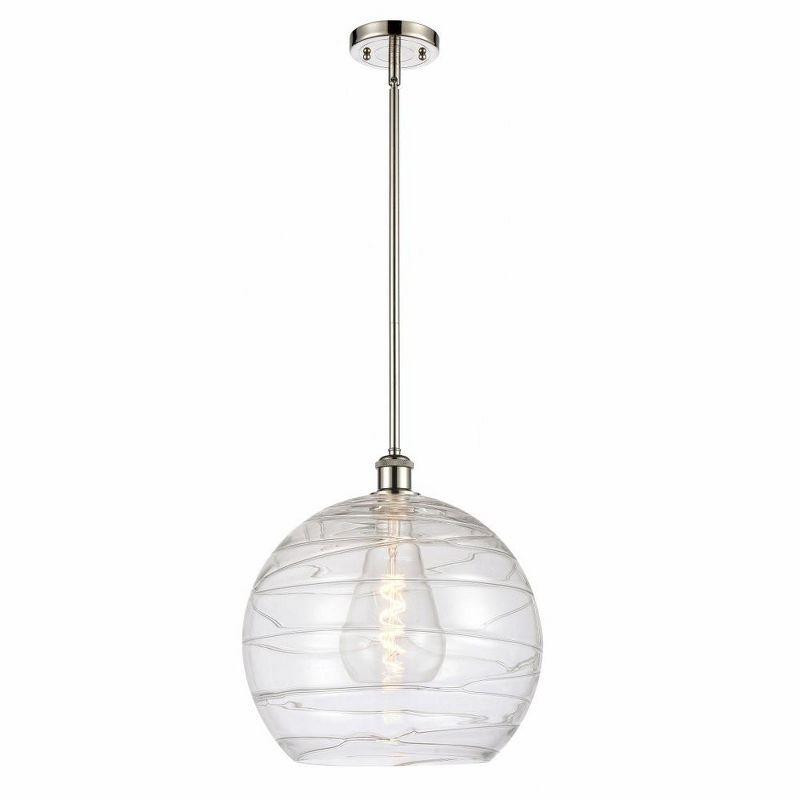 Athens Deco Swirl 1 - Light Single Drop Pendant Pendant
