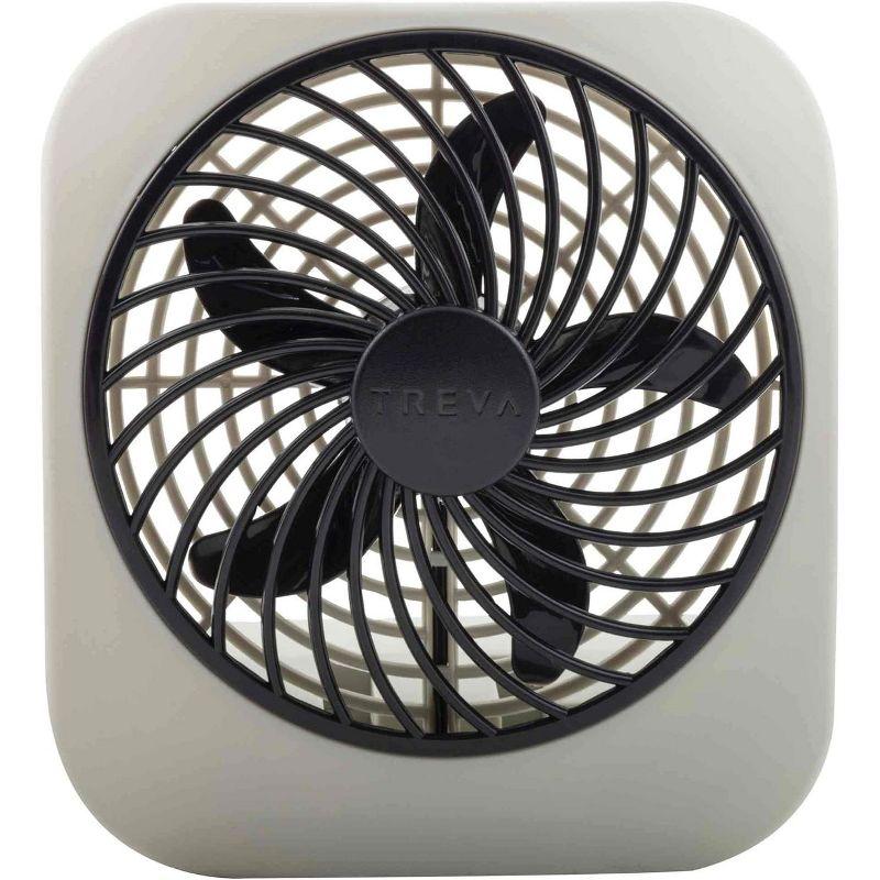O2COOL Treva 5 Inch Battery Powered Portable Desk Fan - Gray