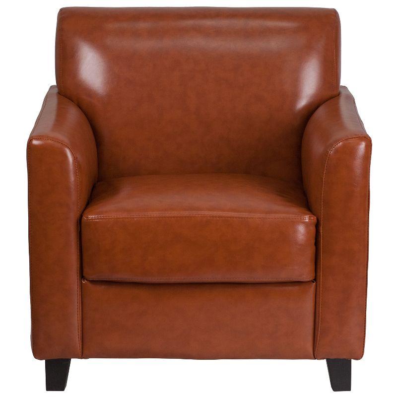 Hercules Faux Leather Seat Reception Chair with Wood Frame