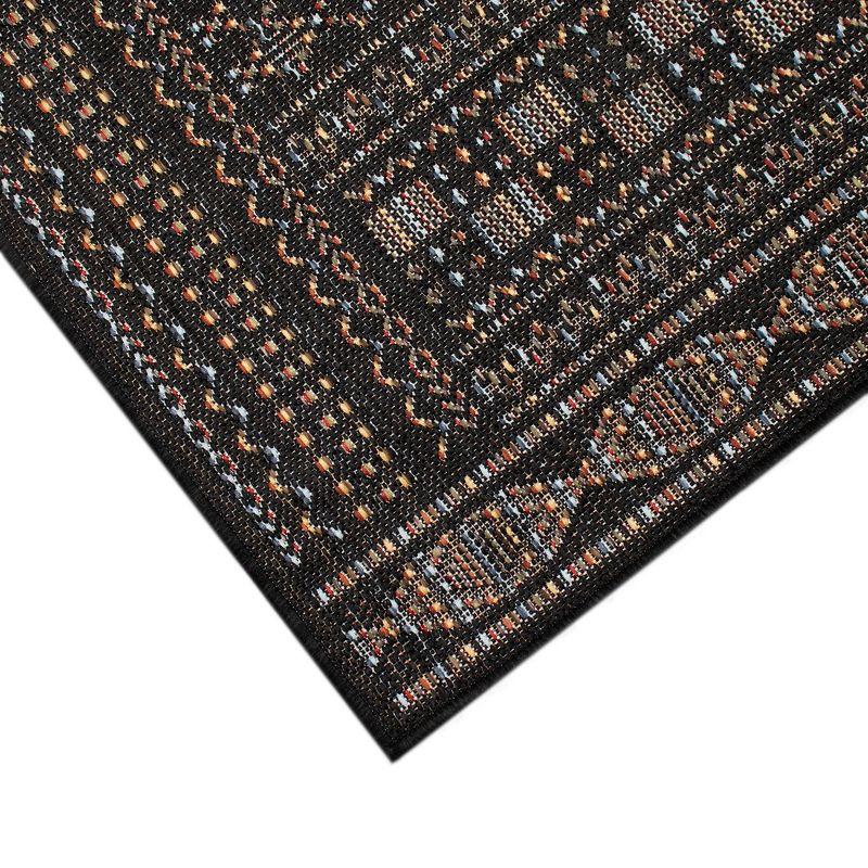 Midnight Elegance 24" Indoor/Outdoor Flat Woven Area Rug