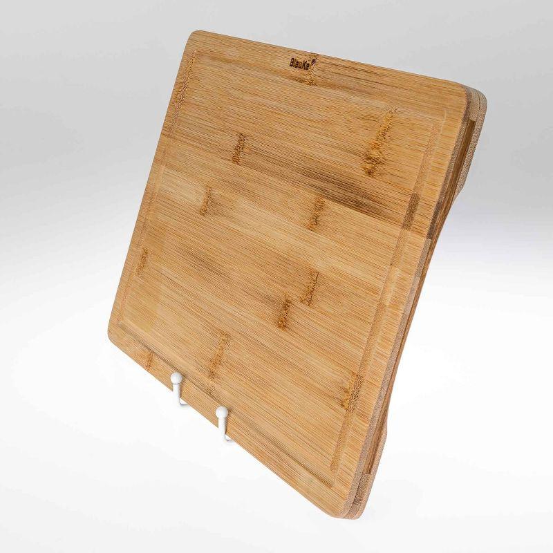 BlauKe 15x10 inch Large Bamboo Cutting Board with Juice Groove