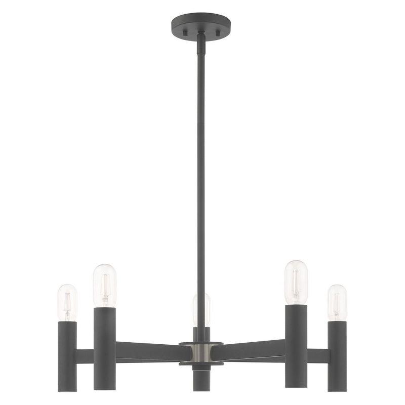 Livex Lighting Copenhagen 5 - Light Chandelier in  Scandinavian Gray