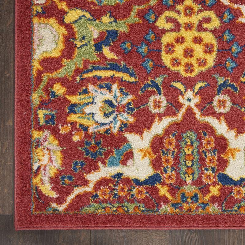 Nourison Allur Boho Indoor Area Rug Red Multicolor 2'3" x 7'6"