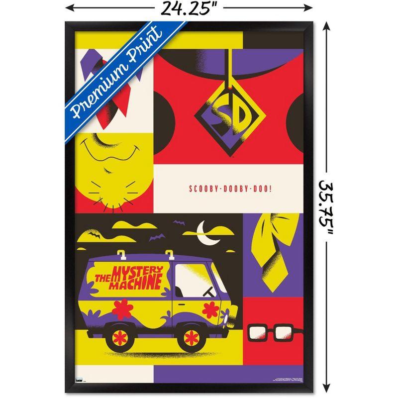 Trends International Warner 100th Anniversary - Scooby-Doo Framed Wall Poster Prints