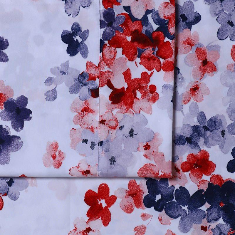 Azores Home Microfiber Floral Sheet Set