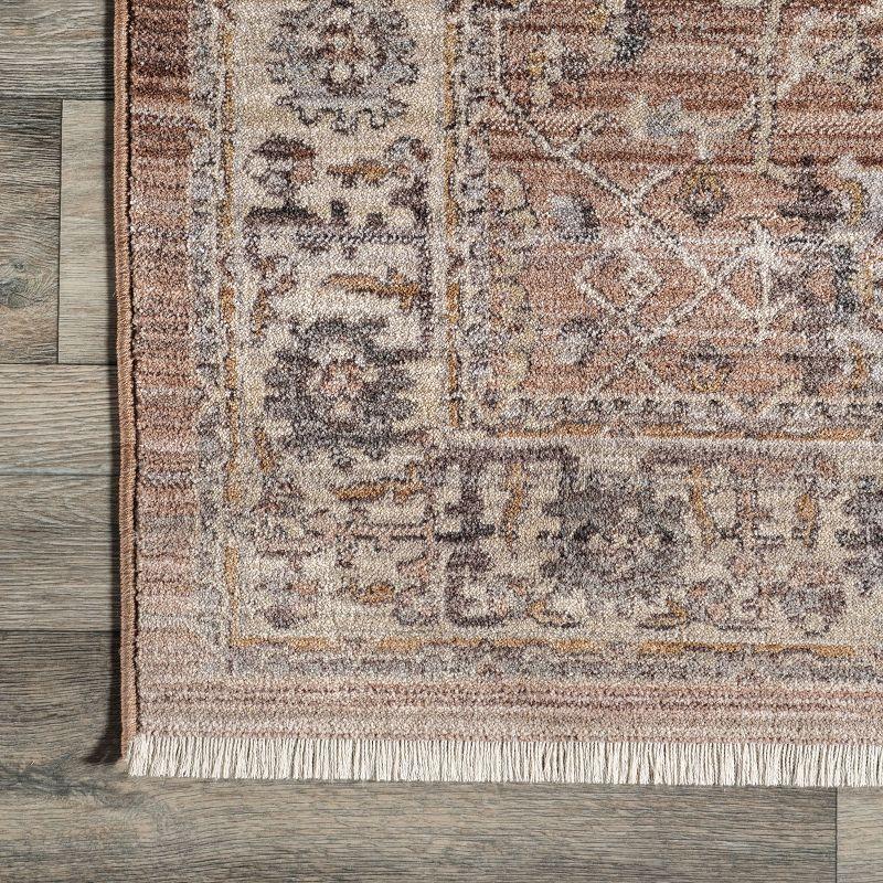 Nuloom Sorsha Persian Traditional Fringe Indoor Area Rug, 4' x 6', Rust