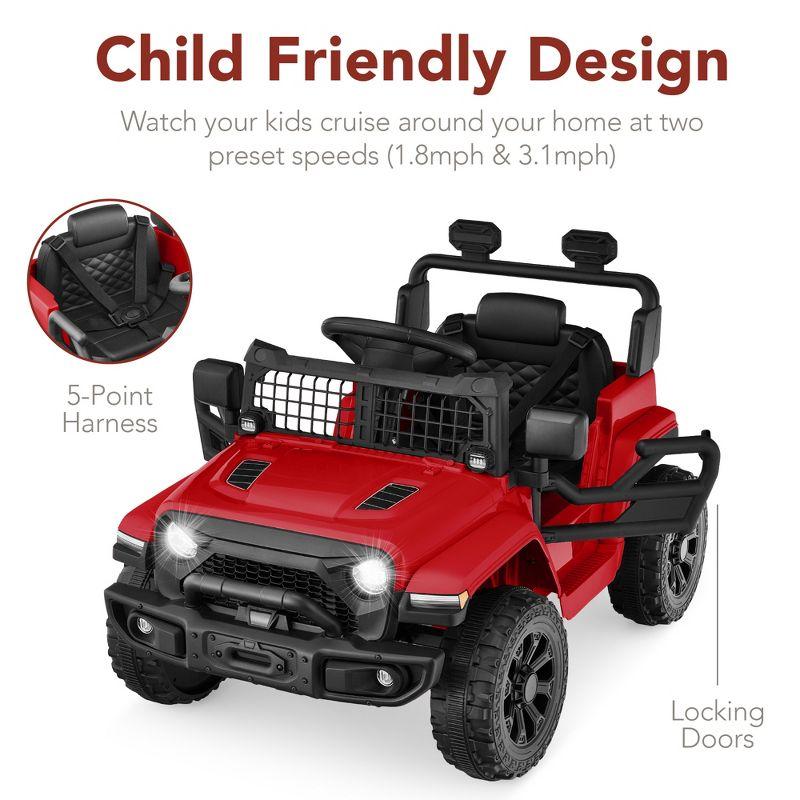 Best Choice Products 6V Kids Ride-On Truck Car w/ Parent Remote Control, 4-Wheel Suspension, LED Lights