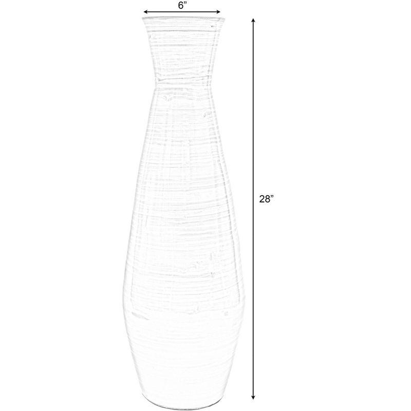 Uniquewise Handmade Wood Floor Vase