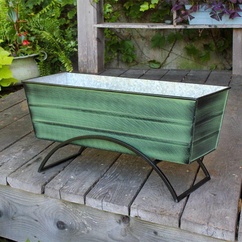 ACHLA Designs With Odette Stand Rectangular Steel Planter Boxes