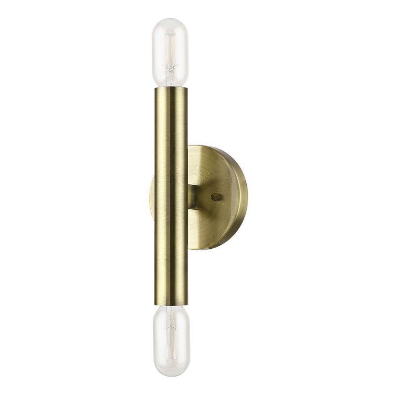 Livex Lighting Copenhagen 2 - Light Wall Light in  Antique Brass